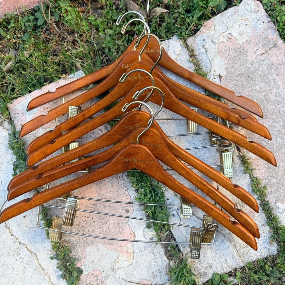 Ralph Lauren Brown‎ Wooden Hangers (7)